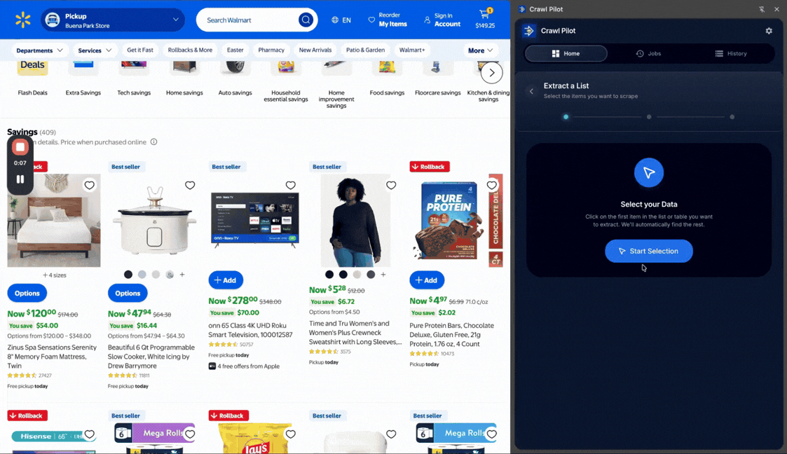 Ecommerce Extraction Demo